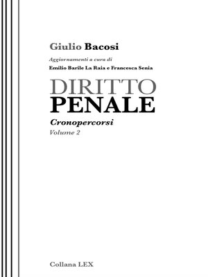 cover image of DIRITTO PENALE--Cronopercorsi--Volume 2